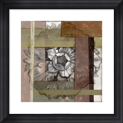 Framed Woven Rosette I Print