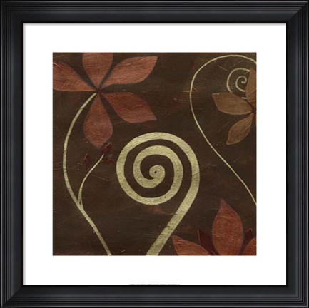 Framed Cardamon Floral II Print