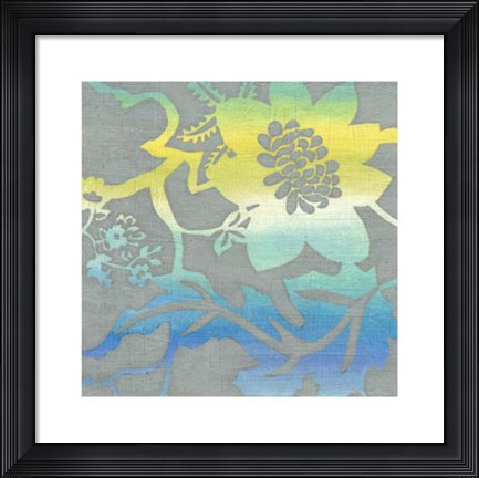 Framed Ombre Garden I Print