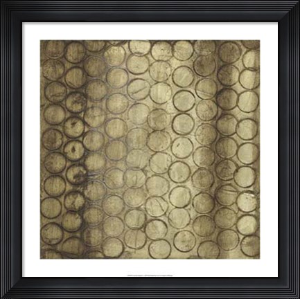 Framed Circular Imprint I Print