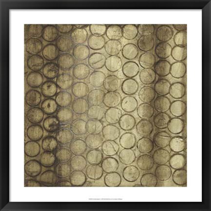 Framed Circular Imprint I Print