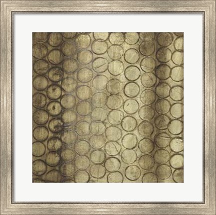 Framed Circular Imprint I Print