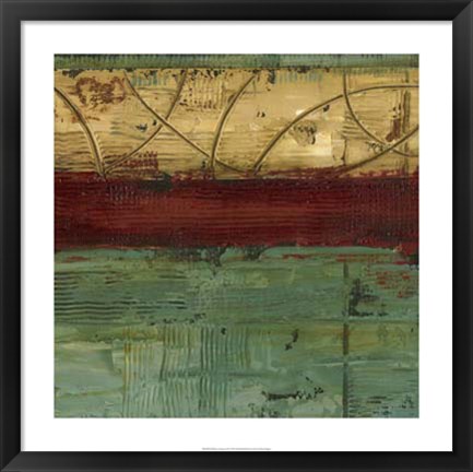 Framed Ribbon Abstract II Print