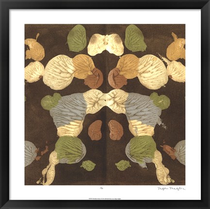 Framed Rorschach Abstract I Print