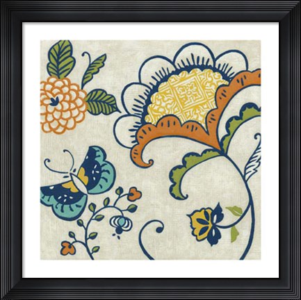 Framed Joyous Garden II Print