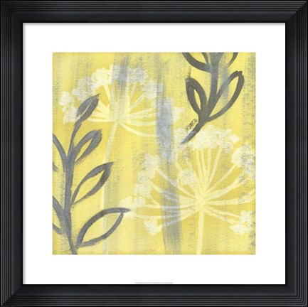 Framed Saffron Floral I Print