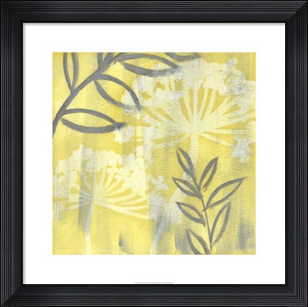 Framed Saffron Floral II Print