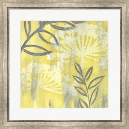 Framed Saffron Floral II Print