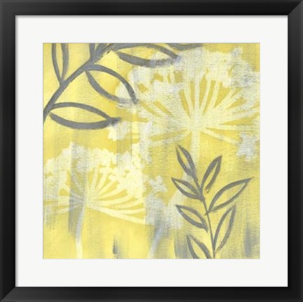 Framed Saffron Floral II Print