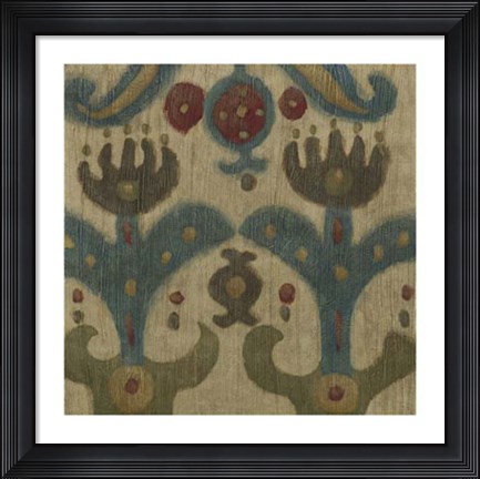 Framed Antique Ikat II Print