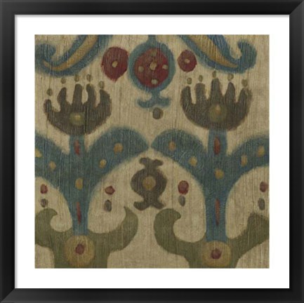 Framed Antique Ikat II Print