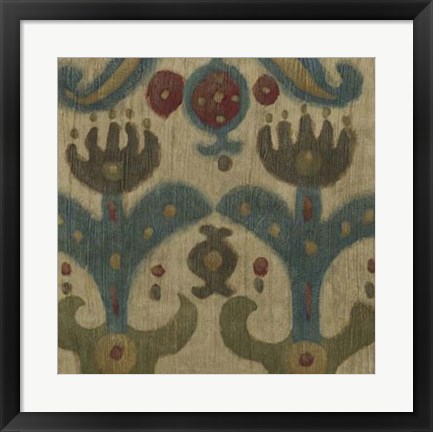 Framed Antique Ikat II Print