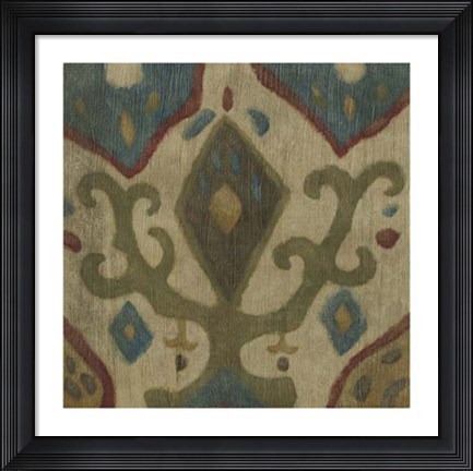 Framed Antique Ikat III Print