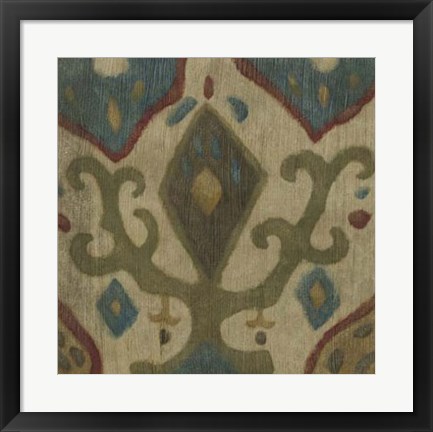 Framed Antique Ikat III Print