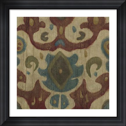 Framed Antique Ikat IV Print