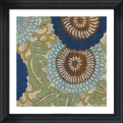 Framed Indigo Sakura I Print