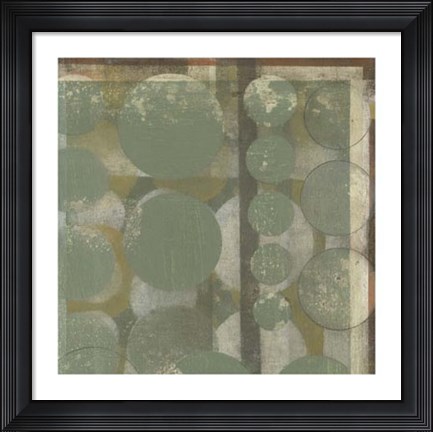 Framed Layered Orbits I Print