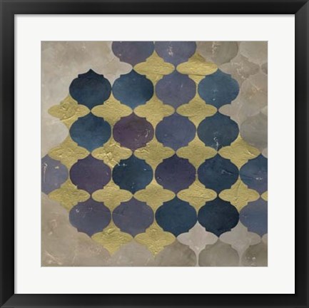 Framed Venetian Tile I Print