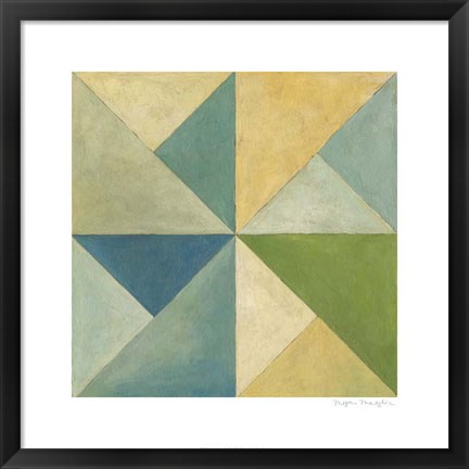 Framed Quilted Abstract I Print