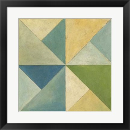 Framed Quilted Abstract I Print