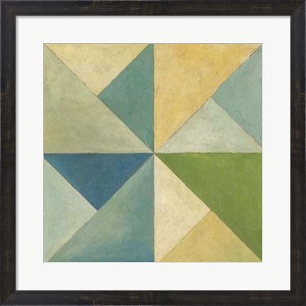 Framed Quilted Abstract I Print