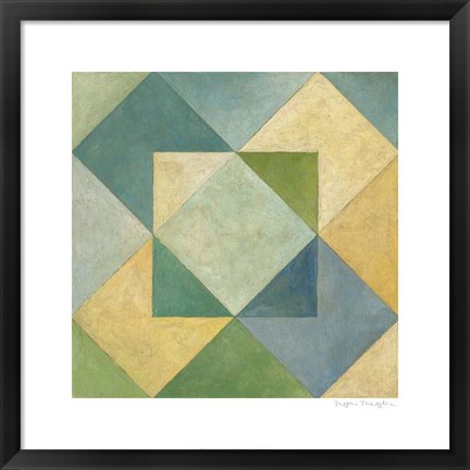 Framed Quilted Abstract IV Print