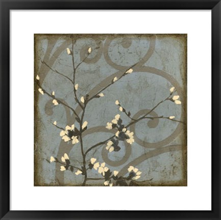 Framed Blossom Branch I Print