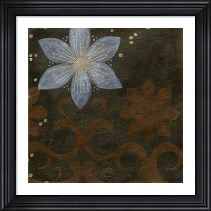 Framed Burnished Brocade II Print