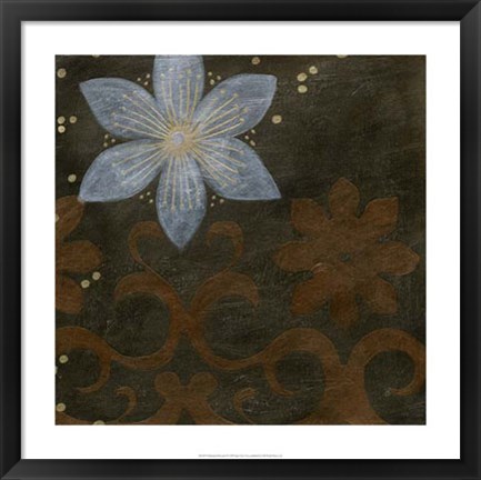 Framed Burnished Brocade II Print