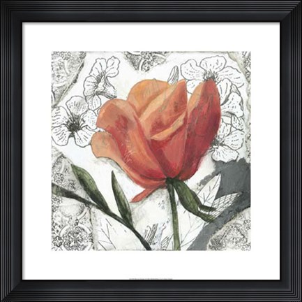 Framed Blossom Montage I Print