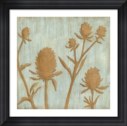 Framed Golden Wildflowers IV Print