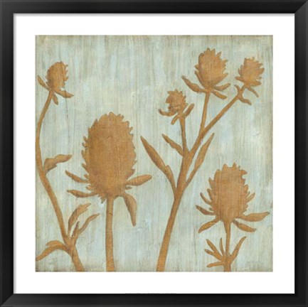 Framed Golden Wildflowers IV Print