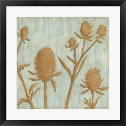 Framed Golden Wildflowers IV Print