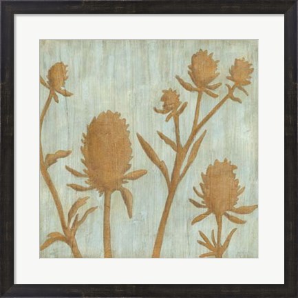 Framed Golden Wildflowers IV Print