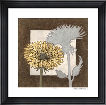 Framed Sunshine Floral I Print