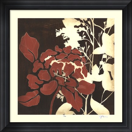 Framed Linen &amp; Silhouettes I Print