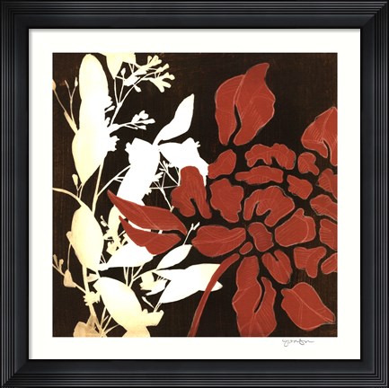 Framed Linen &amp; Silhouettes II Print