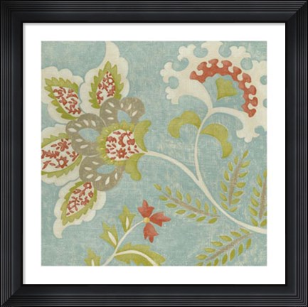 Framed Provincial Chintz I Print