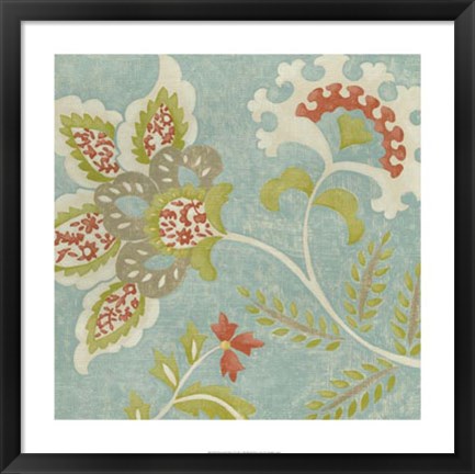 Framed Provincial Chintz I Print
