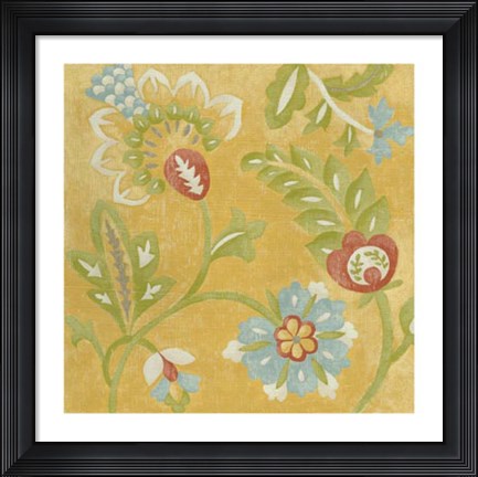 Framed Provincial Chintz IV Print