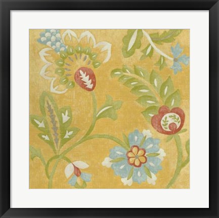 Framed Provincial Chintz IV Print