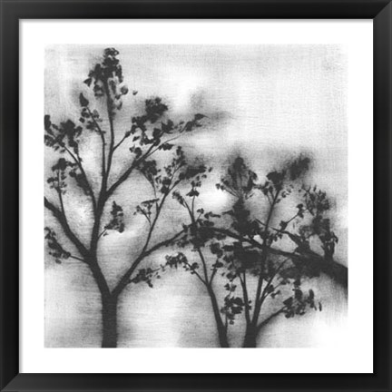 Framed Silvery Trees I Print