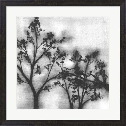 Framed Silvery Trees I Print