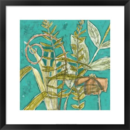 Framed Tropical Melange I Print