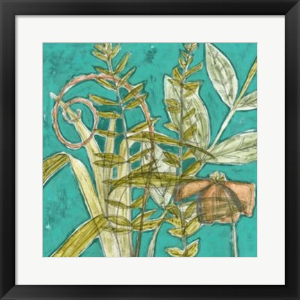 Framed Tropical Melange I Print