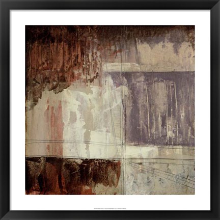 Framed Plum Earth I Print