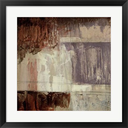 Framed Plum Earth I Print