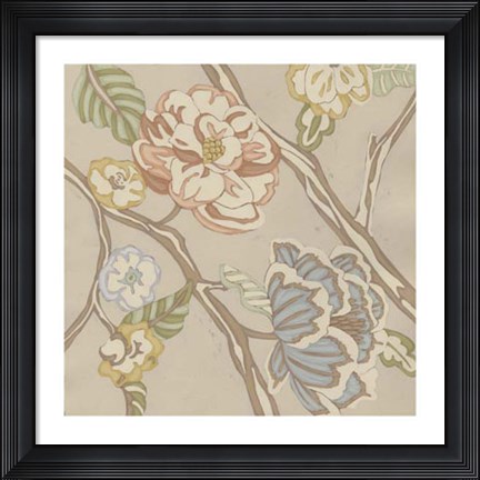Framed Organza Chintz I Print