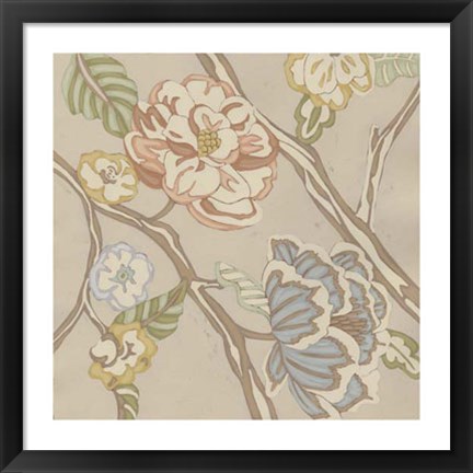 Framed Organza Chintz I Print