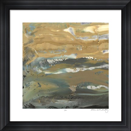 Framed Green Water&#39;s Edge III Print